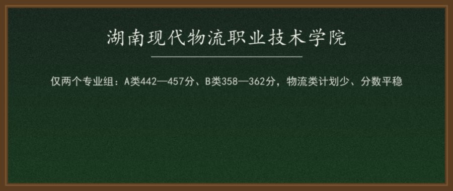 湖南现代物流职业技术学院2026单招录取分数线（A/B类分专业组）及2027报考参考配图